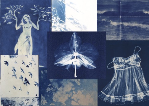 Vintage blues collage